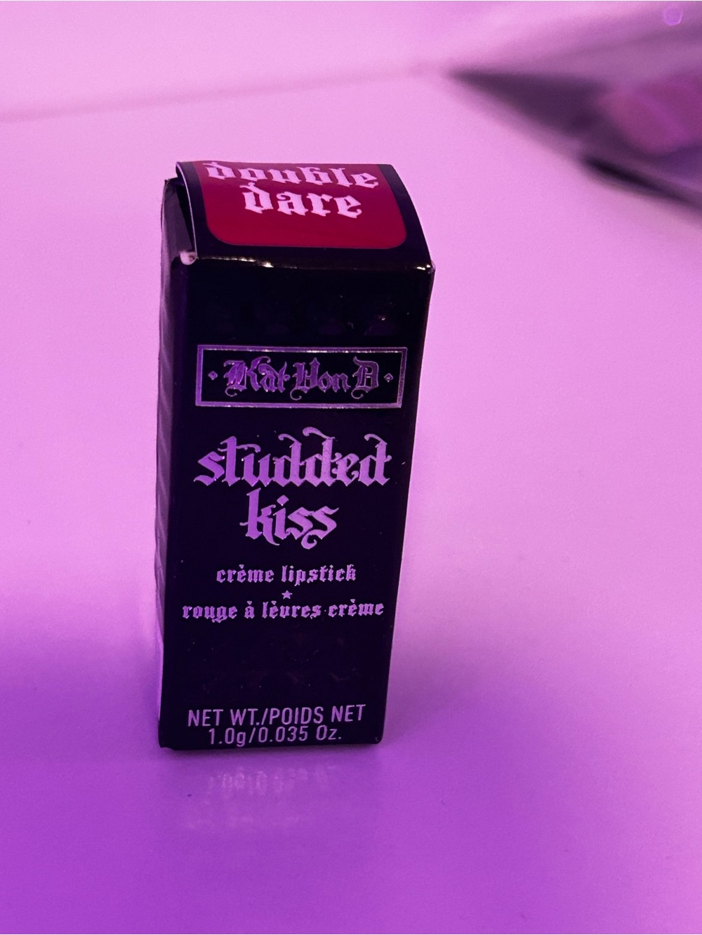 Kat Von D Studded Kiss Crème Lipstick - Double Dare (Pink-Red)